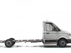 vw crafter cr35 long flat frame chassis 2021 3D Model