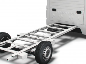 vw crafter cr35 long flat frame chassis 2021 3D 모델