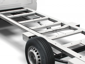 vw crafter cr35 long flat frame chassis 2021 3D 모델