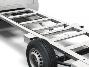 vw crafter cr35 long flat frame chassis 2021 3D Model