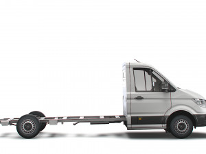 vw crafter cr35 long flat frame chassis 2021 3D 모델