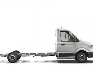 vw crafter cr35 long flat frame chassis 2021 3D Model