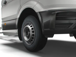 vw crafter cr35 long flat frame chassis 2021 3D Model
