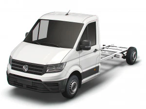 vw crafter cr35 long flat frame chassis 2021 3D Model