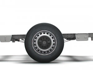 vw crafter cr35 long flat frame chassis 2021 3D Model