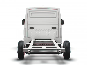 vw crafter cr35 long flat frame chassis 2021 3D 모델