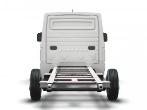 vw crafter cr35 long flat frame chassis 2021 3D Model