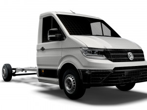 vw crafter cr35 long flat frame chassis 2021 3D 모델