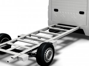 vw crafter cr35 long flat frame chassis 2021 3D 모델