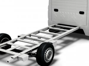 vw crafter cr35 long flat frame chassis 2021 3D Model