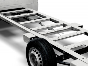 vw crafter cr35 long flat frame chassis 2021 3D 모델