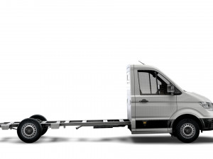 vw crafter cr35 long flat frame chassis 2021 3D 모델
