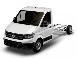 vw crafter cr35 long flat frame chassis 2021 3D Model