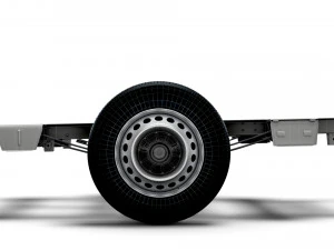 vw crafter cr35 long flat frame chassis 2021 3D Model