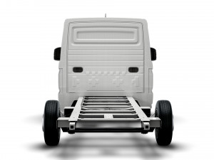 vw crafter cr35 long flat frame chassis 2021 3D 모델
