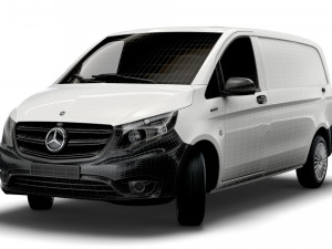 mercedes benz e vito panel van l1 2021 3D Модель