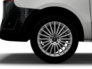 mercedes benz e vito panel van l1 2021 3D Модель