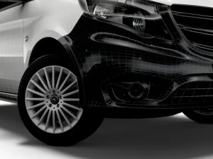 मर्सिडीज बेंज वीटो पैनल वैन एल1 2021 3D मॉडल