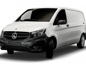 मर्सिडीज बेंज वीटो पैनल वैन एल1 2021 3D मॉडल