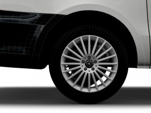 mercedes benz e vito panel van l2 2021 Modèle 3D