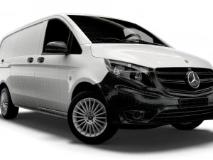 mercedes benz metris cargo van l2 2021 3D Model