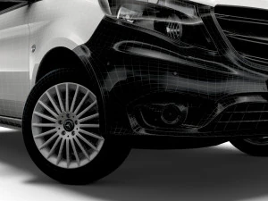 mercedes benz metris cargo van l2 2021 3D Model