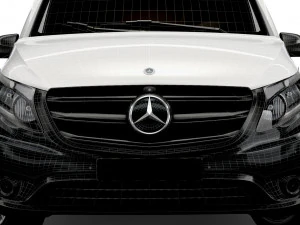 mercedes benz metris cargo van l2 2021 3D Model