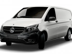 mercedes benz metris cargo van l2 2021 3D Model