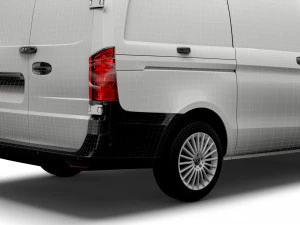 mercedes benz metris cargo van l2 2021 3D Model
