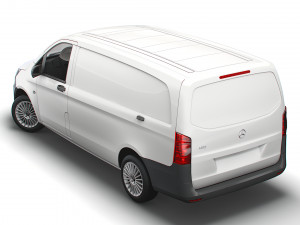 mercedes benz vito panel van l2 2021 3D Модель