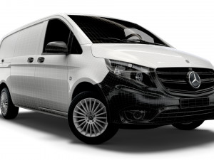 mercedes benz vito panel van l2 2021 3D Модель