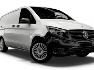 mercedes benz vito panel van l2 2021 3D Model
