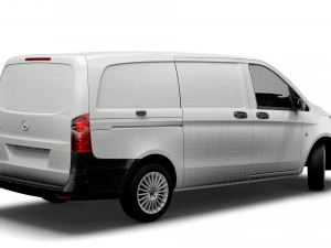 mercedes benz vito panel van l2 2021 3D Model