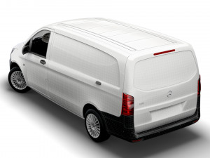 mercedes benz vito panel van l2 2021 3D Модель