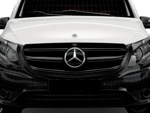 mercedes benz vito panel van l2 2021 3D Model