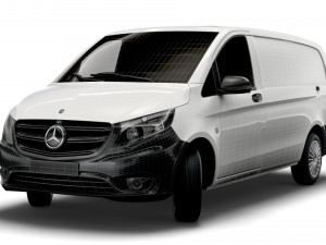 mercedes benz vito panel van l2 2021 3D Модель
