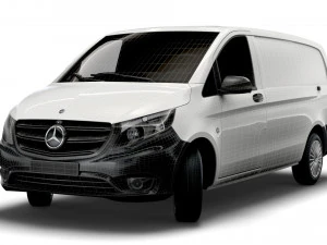mercedes benz vito panel van l2 2021 3D Model