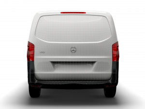 mercedes benz vito panel van l2 2021 3D Модель