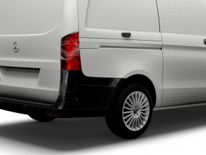 mercedes benz vito panel van l2 2021 3D Модель