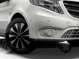 mercedes benz vito mixto tourer 2019 Modelo 3D