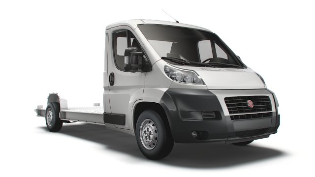 fiat ducato 3540 l4 platform cab 2014 3D Model .c4d .max .obj .3ds .fbx .stl .blend 