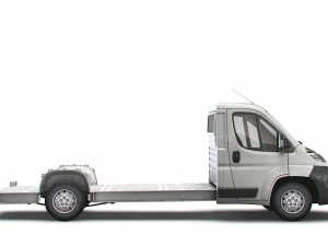 fiat ducato 3540 l4 platform cab 2014 3D Model
