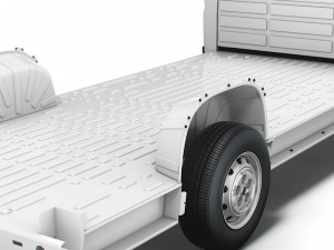 fiat ducato 3540 l4 platform cab 2014 3D Model