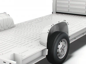 fiat ducato 3540 l4 platform cab 2014 3D Model