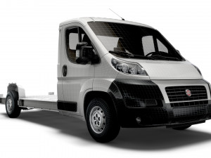 fiat ducato 3540 l4 platform cab 2014 3D Model