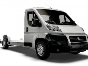 fiat ducato 3540 l4 platform cab 2014 3D Model