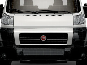 fiat ducato 3540 l4 platform cab 2014 3D Model