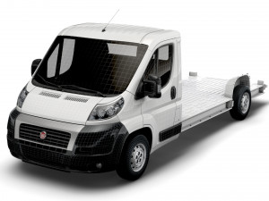 fiat ducato 3540 l4 platform cab 2014 3D Model