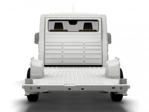 fiat ducato 3540 l4 platform cab 2014 3D Model