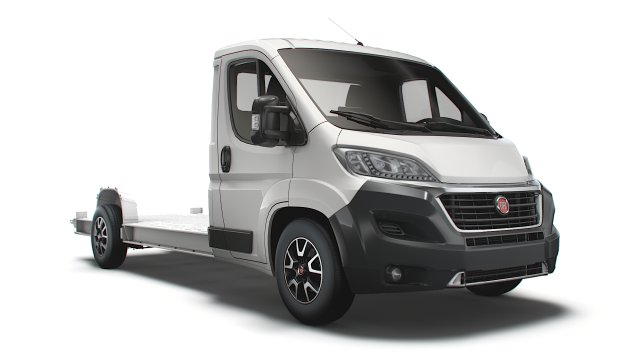 fiat ducato 3540 l4 platform cab 2021 3D Model .c4d .max .obj .3ds .fbx .stl .blend 